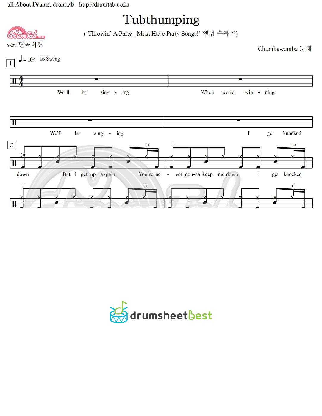 Tubthumping preview page 1