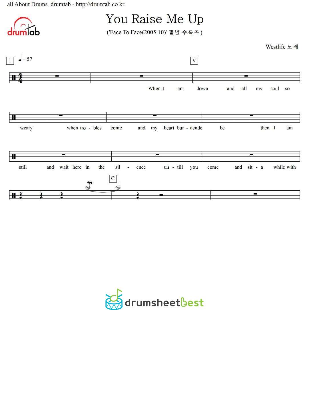 You Raise Me Up preview page 1