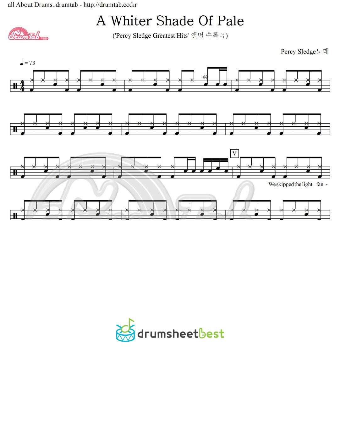 A Whiter Shade Of Pale preview page 1