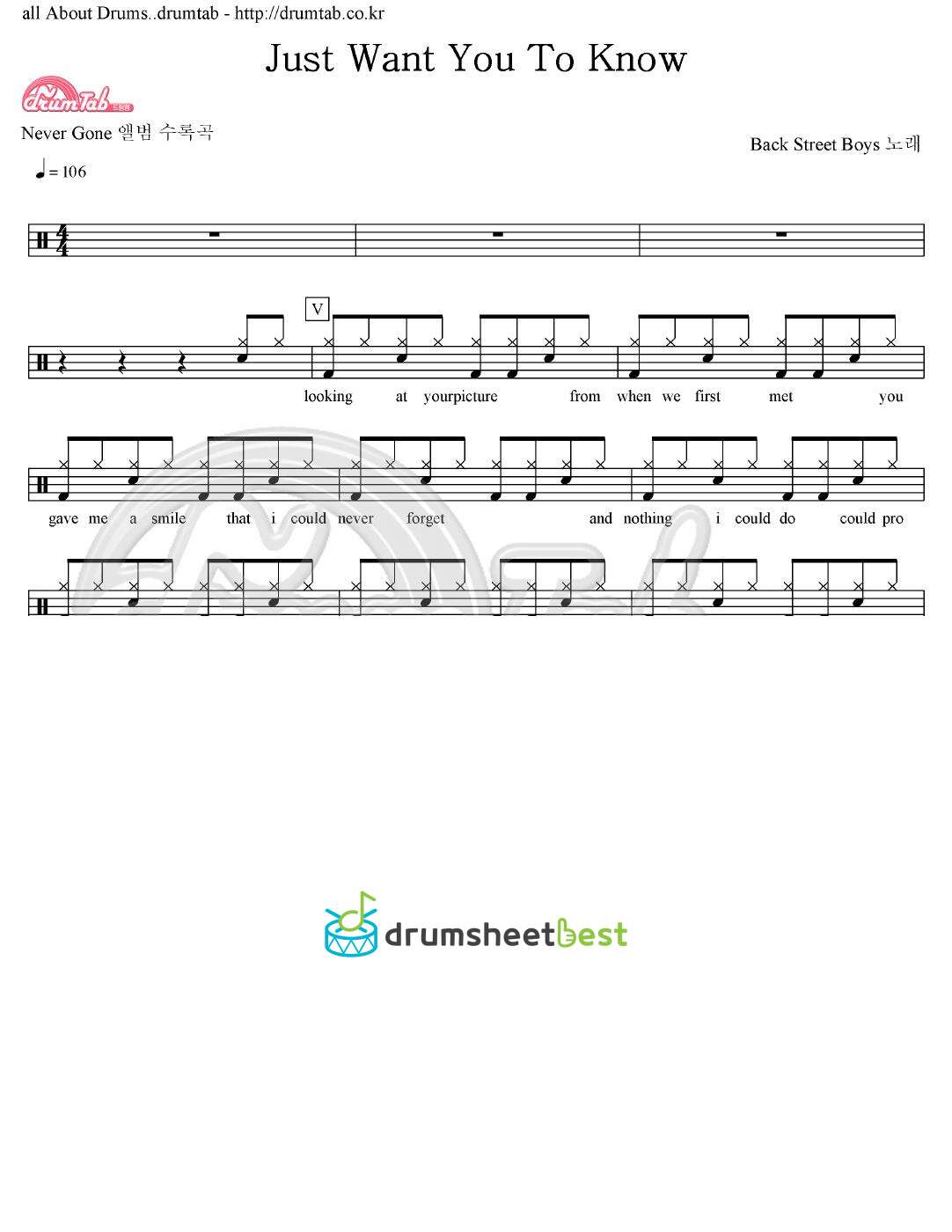 Just Want You To Know preview page 1