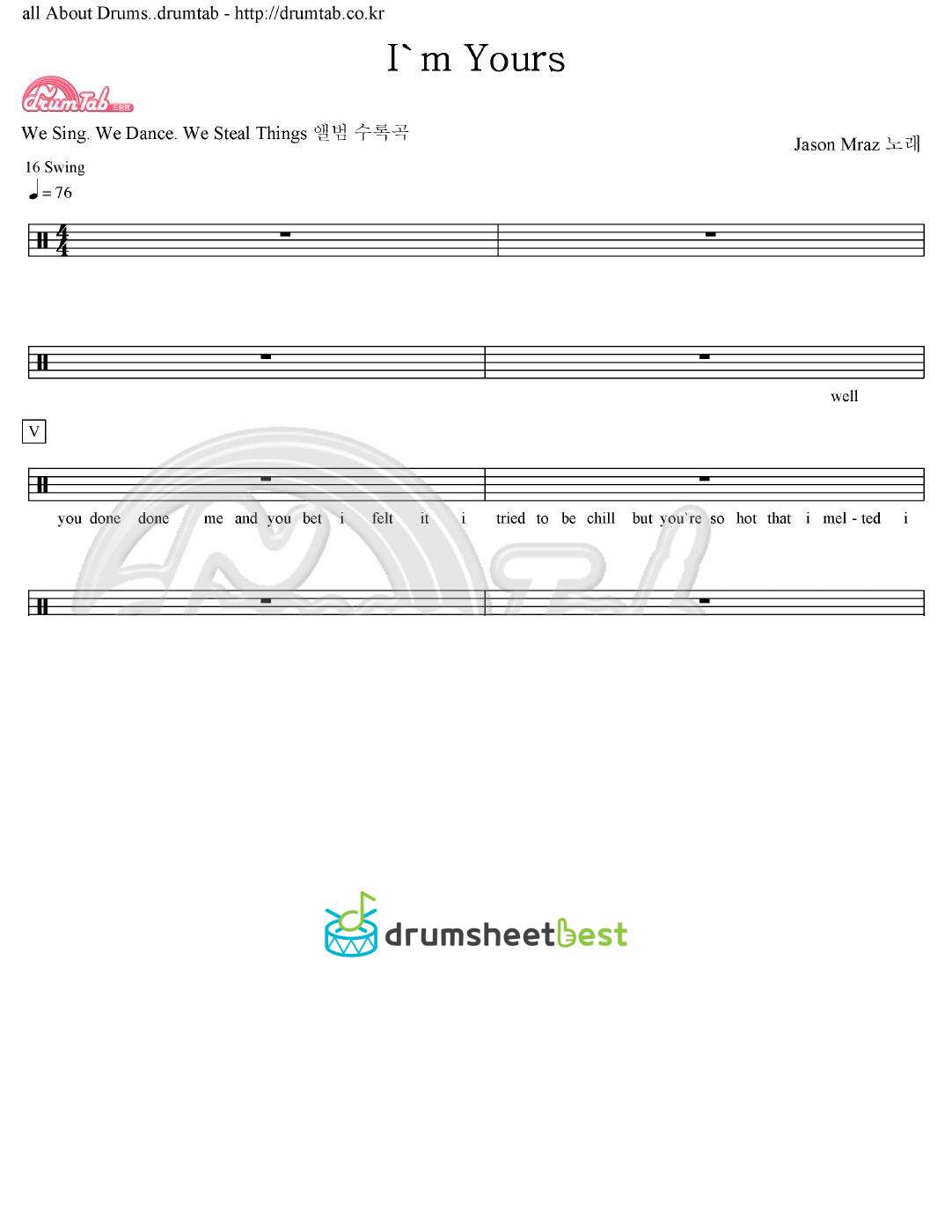 I'm Yours preview page 1