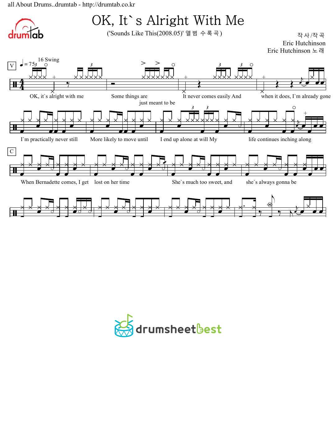 OK, It's Alright With Me preview page 1