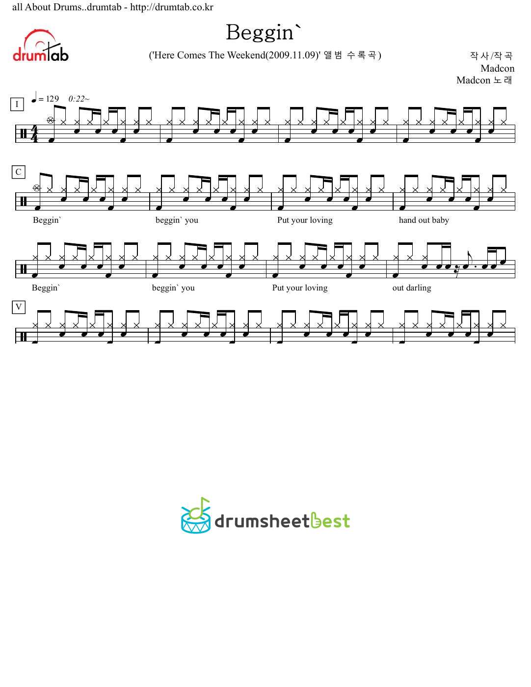 Beggin' preview page 1