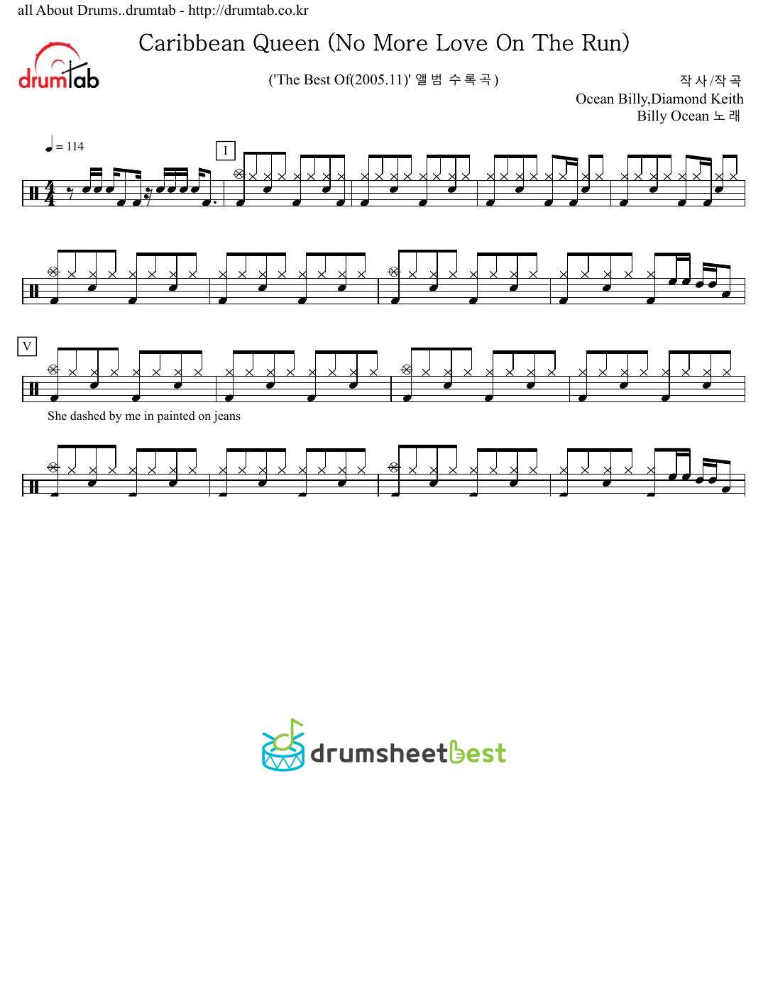 Caribbean Queen (No More Love On The Run) preview page 1