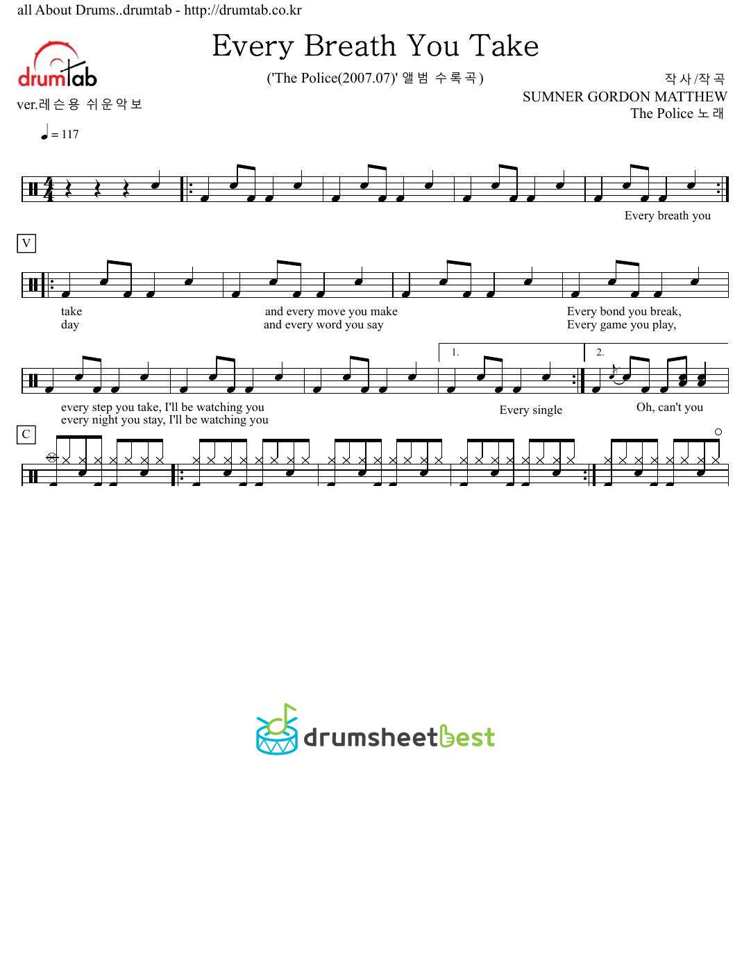 Every Breath You Take preview page 1