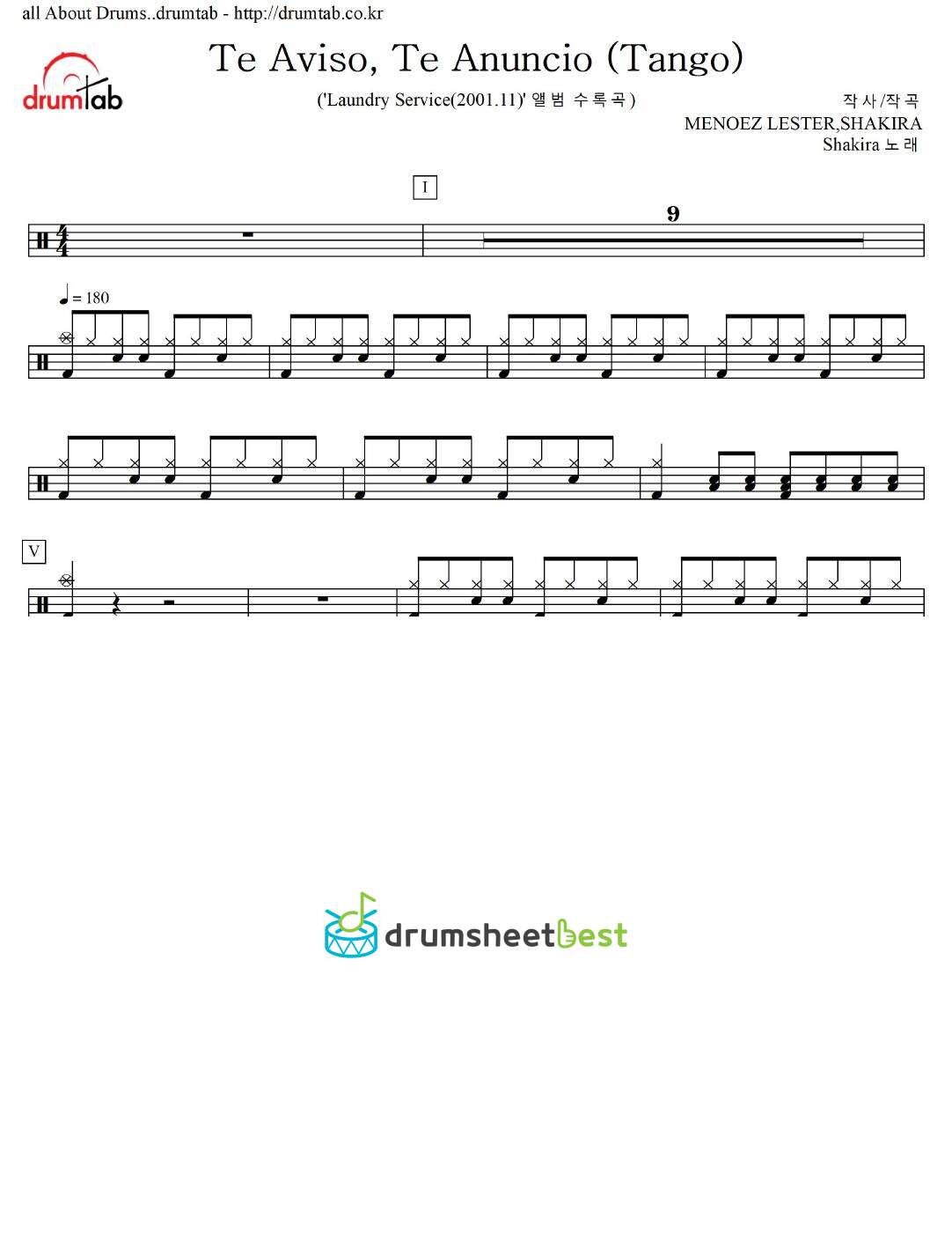 Te Aviso, Te Anuncio (Tango) preview page 1