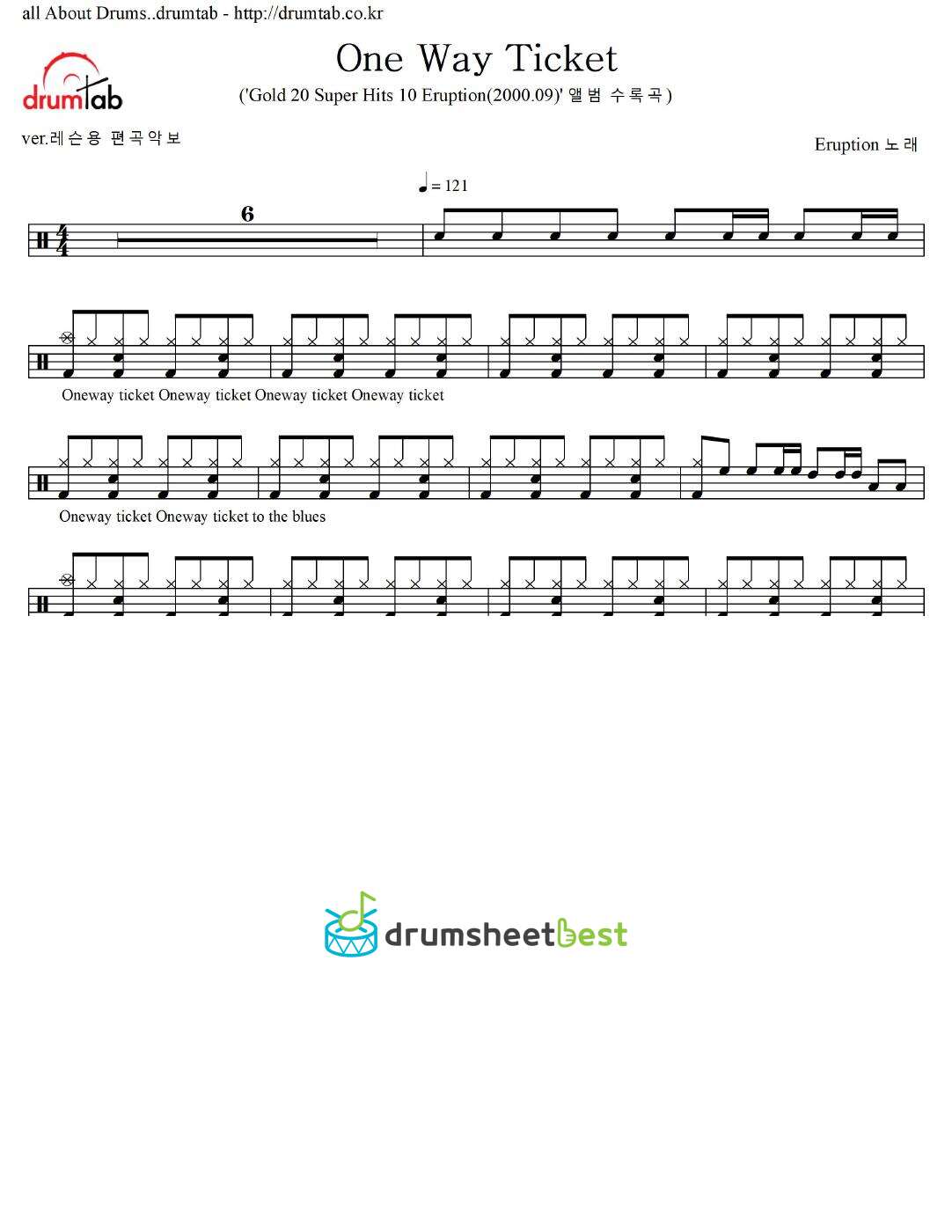 One Way Ticket preview page 1