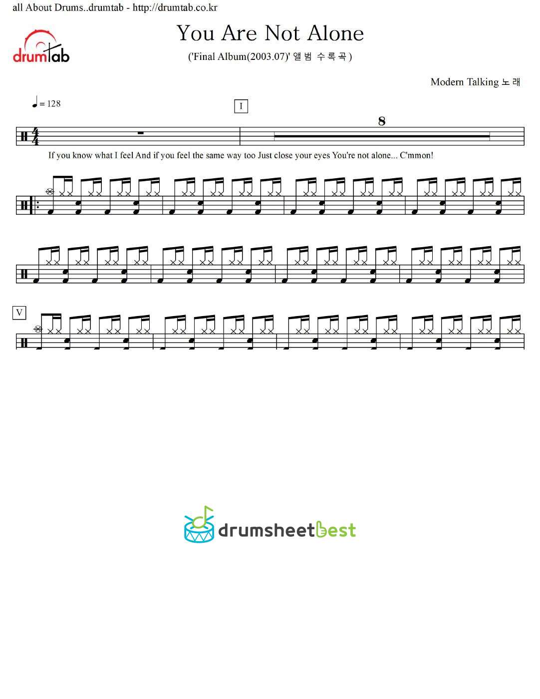 You Are Not Alone preview page 1