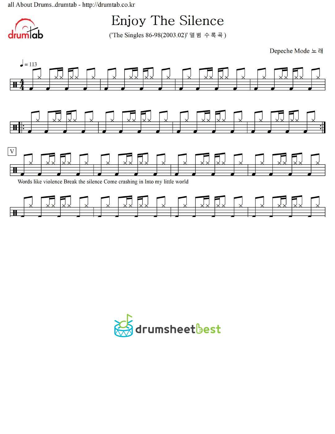 Enjoy The Silence preview page 1