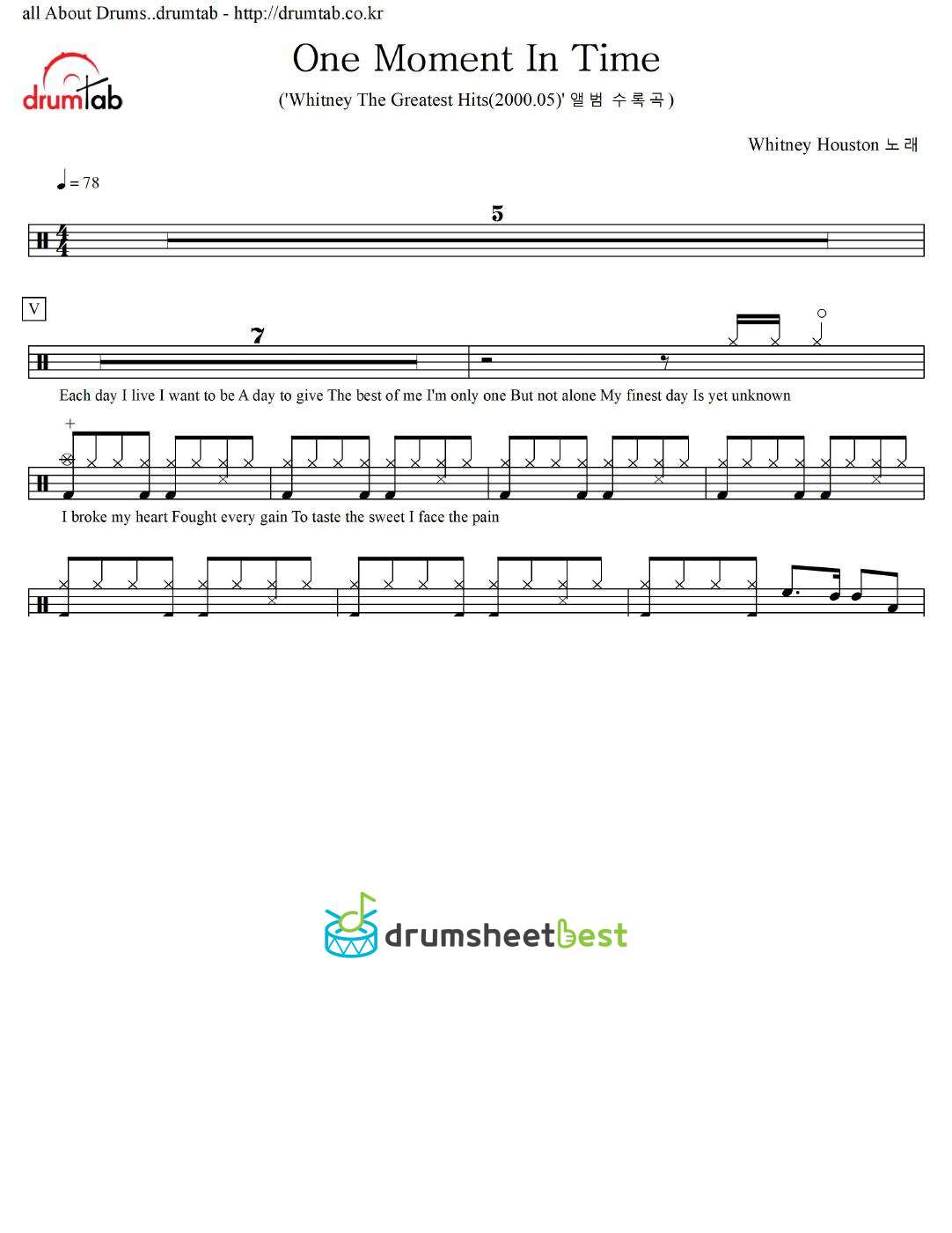 One Moment In Time preview page 1