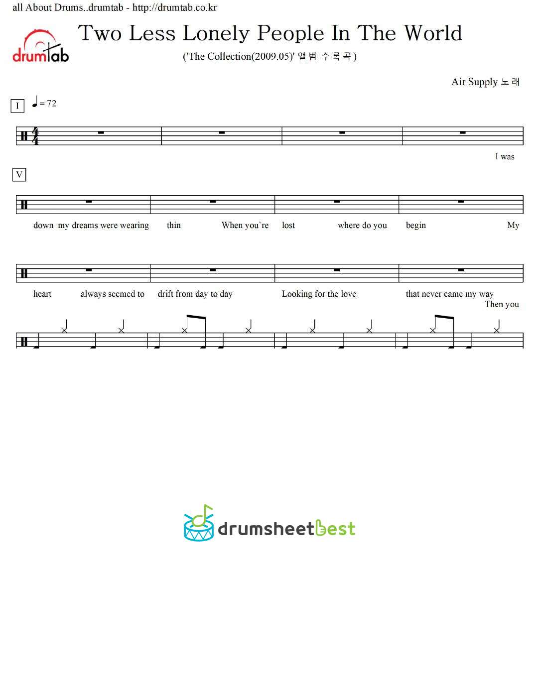 Two Less Lonely People In The World preview page 1