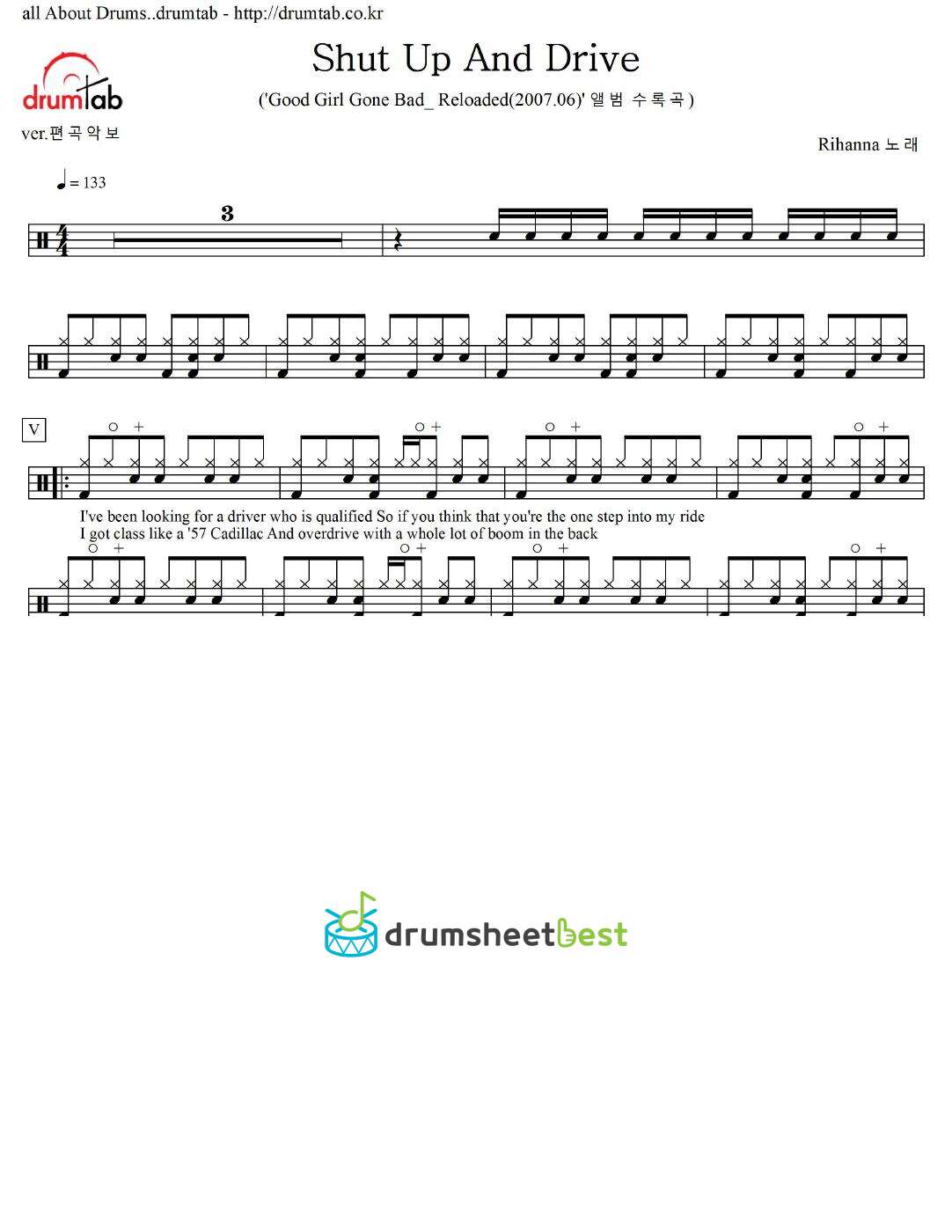 Shut Up And Drive preview page 1