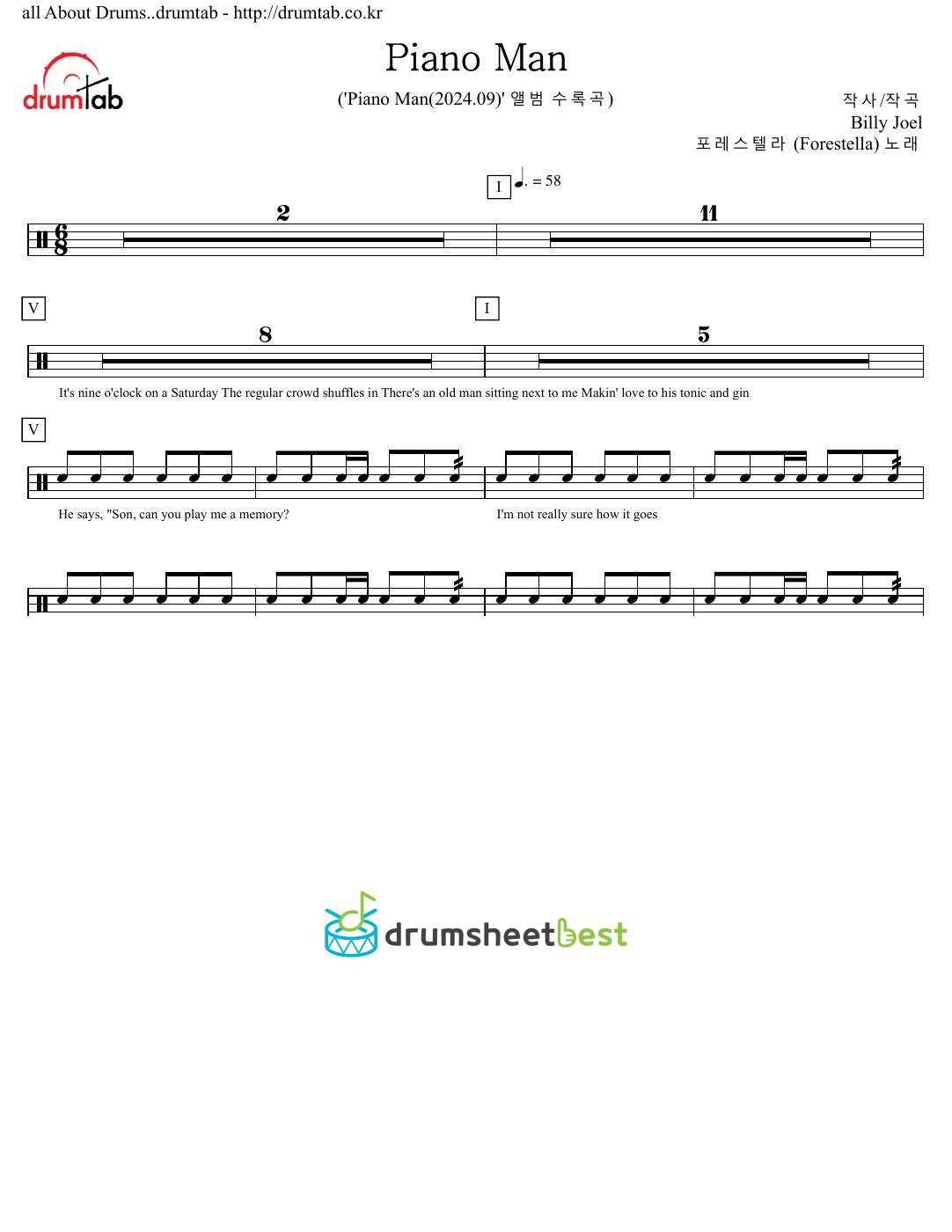 Piano Man preview page 1