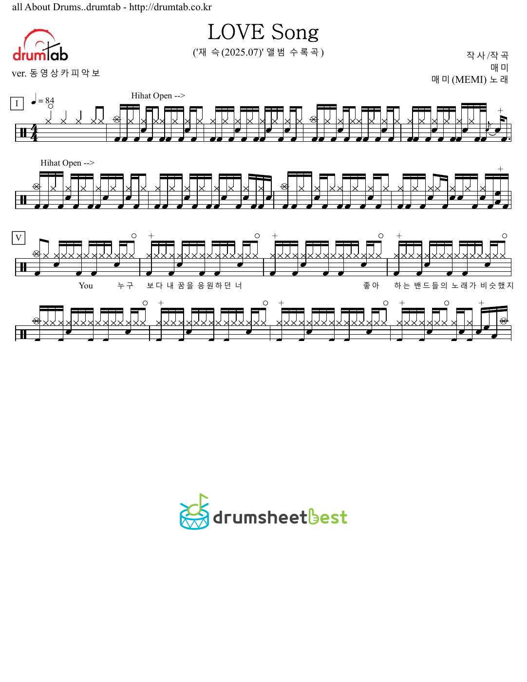 LOVE Song preview page 1