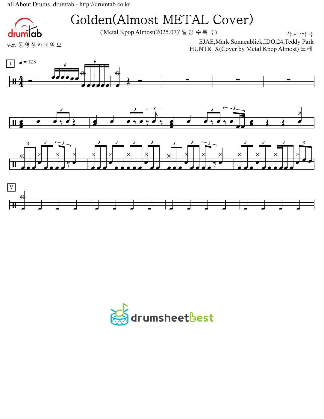 Golden(Almost METAL Cover) preview page 1