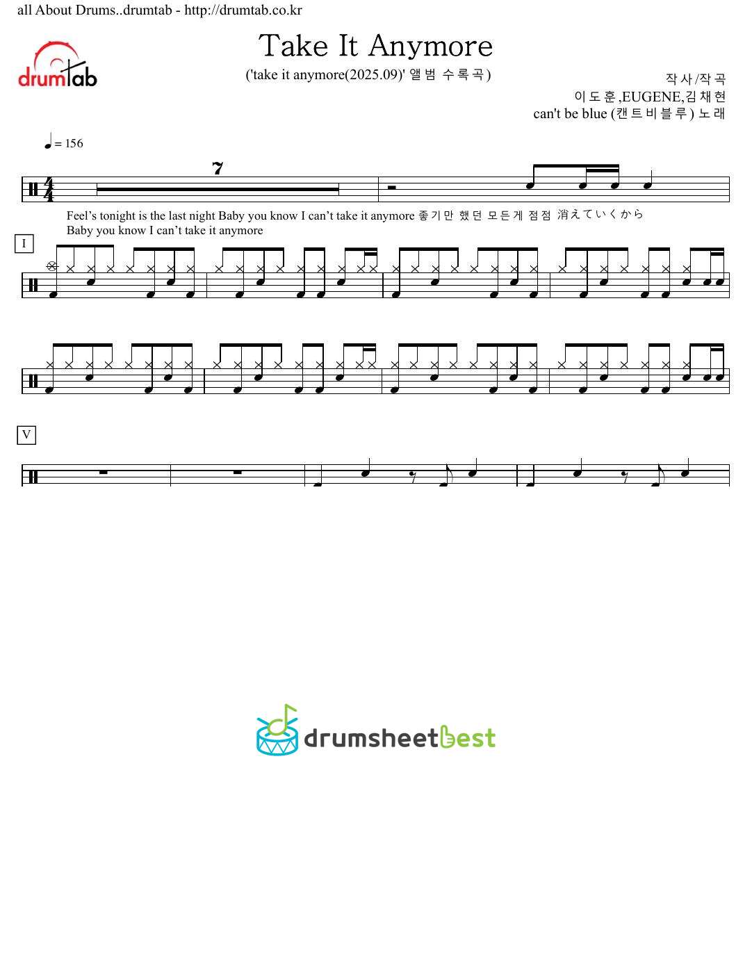 Take It Anymore preview page 1