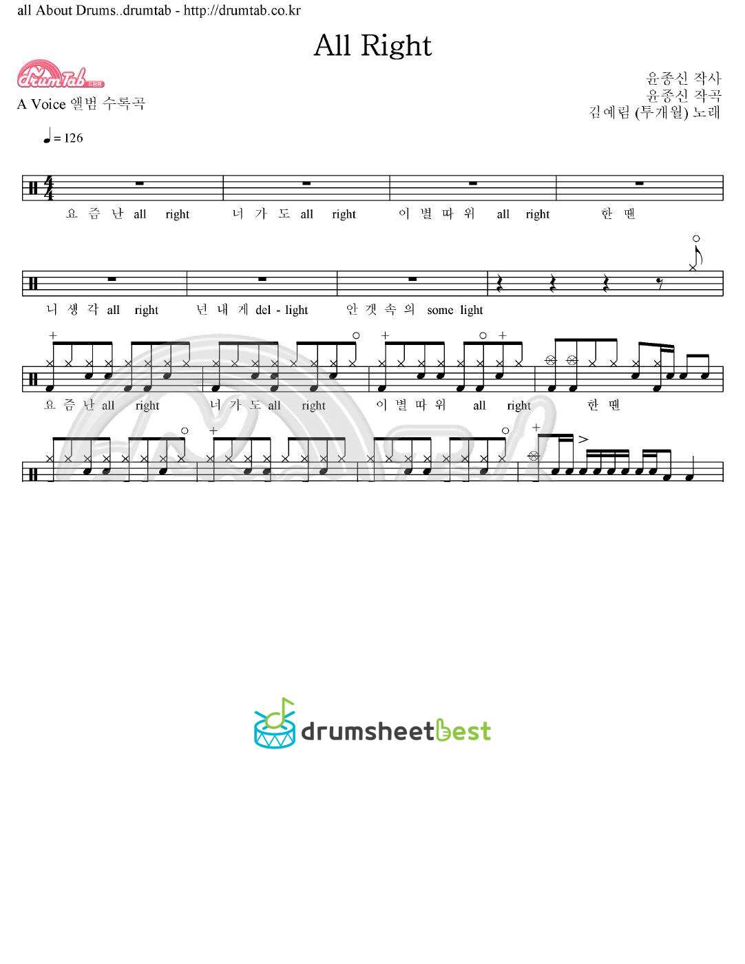 All Right preview page 1