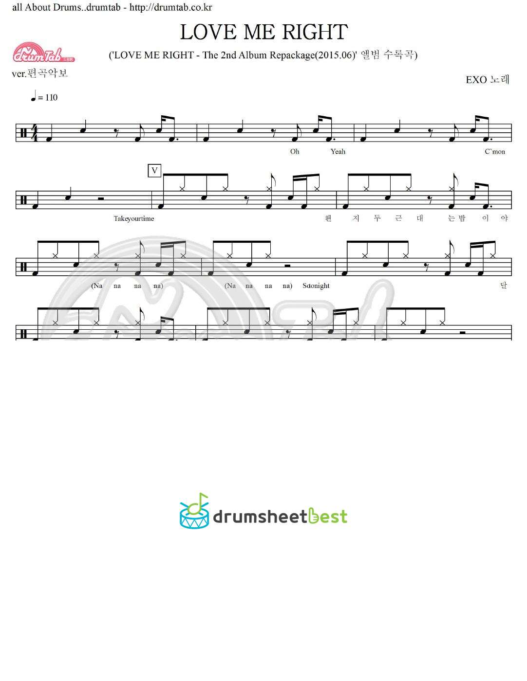 LOVE ME RIGHT preview page 1