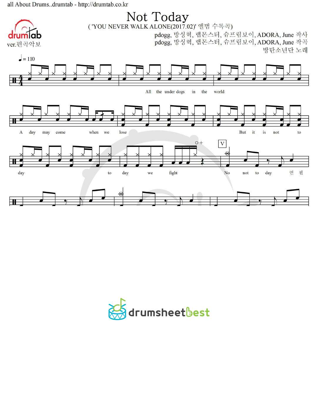 Not Today preview page 1