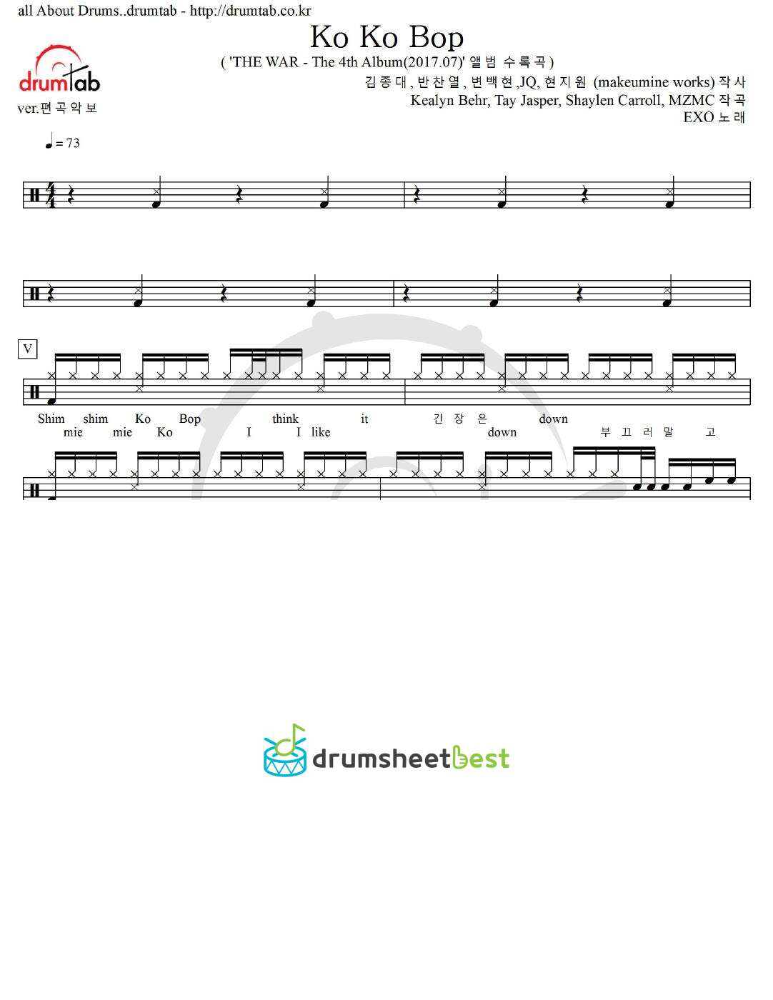 Ko Ko Bop preview page 1