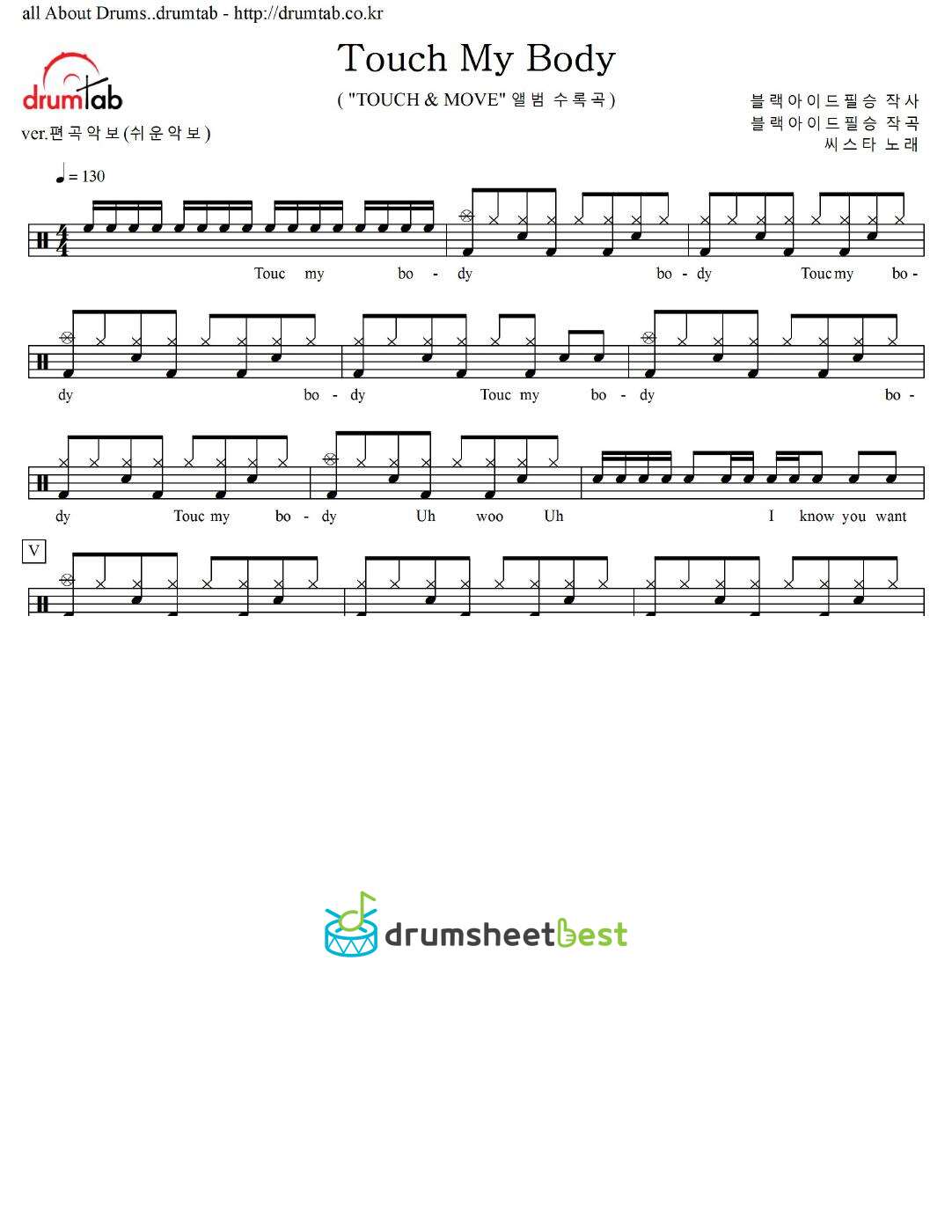 Touch My Body preview page 1