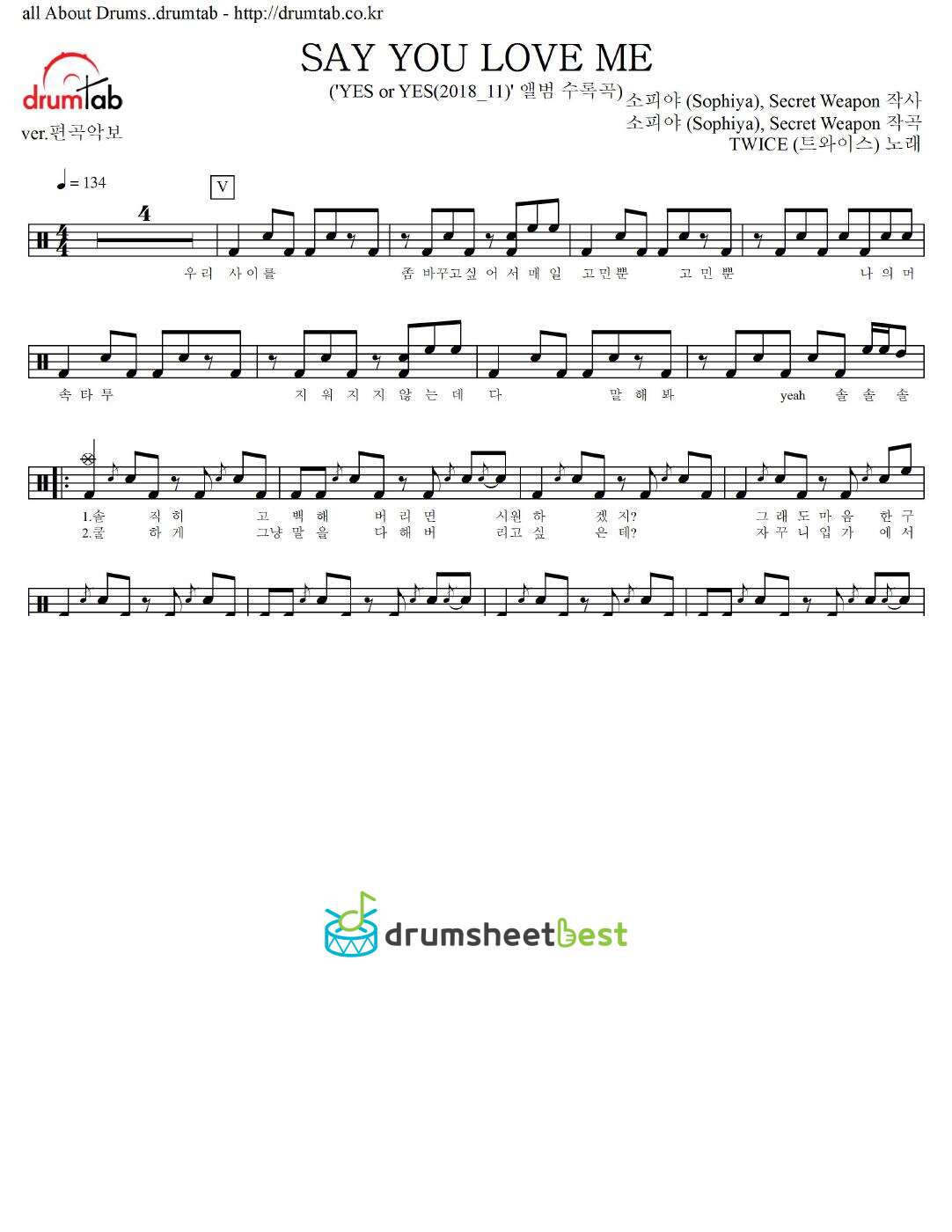 SAY YOU LOVE ME preview page 1