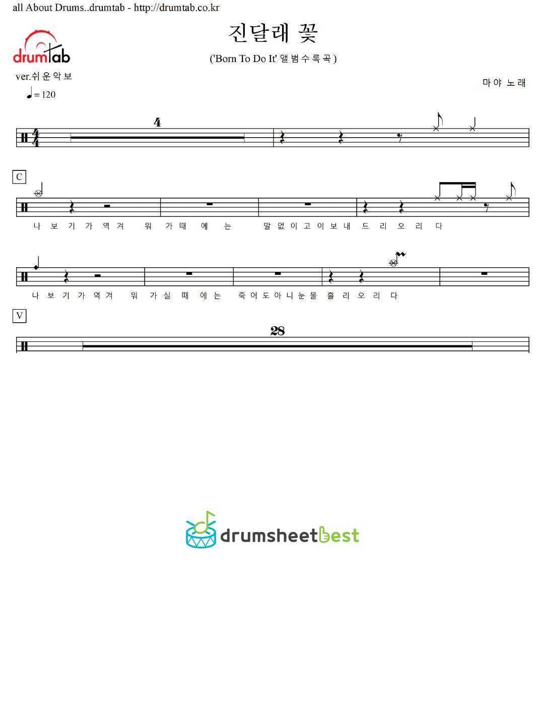 진달래 꽃 preview page 1