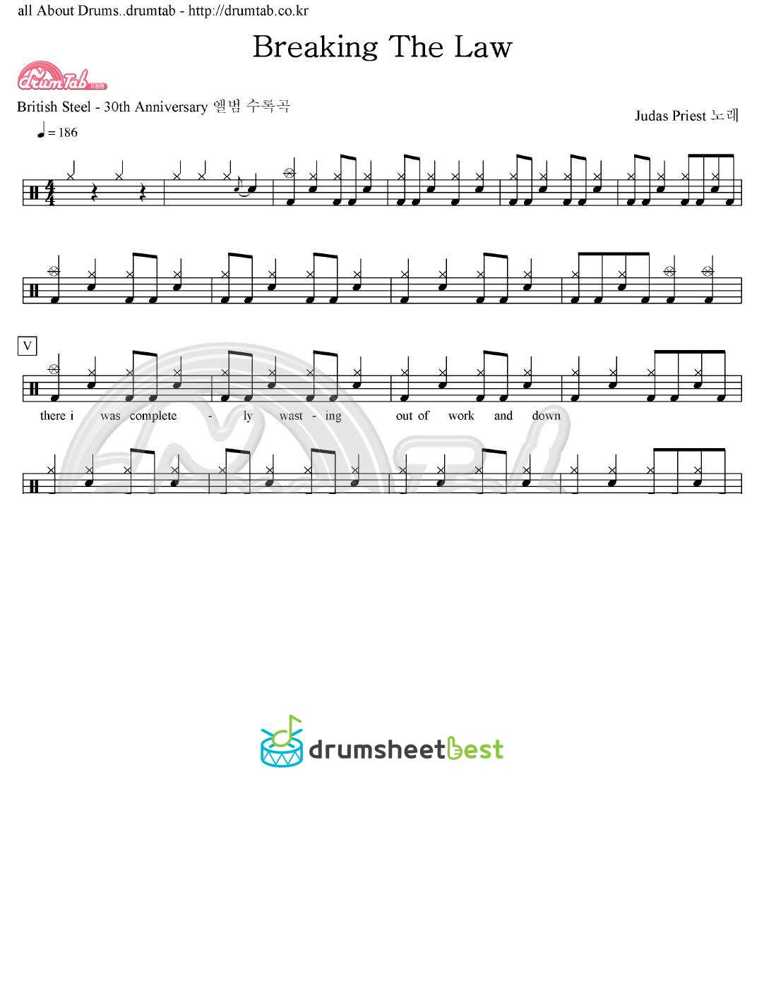 Breaking The Law(live) preview page 1