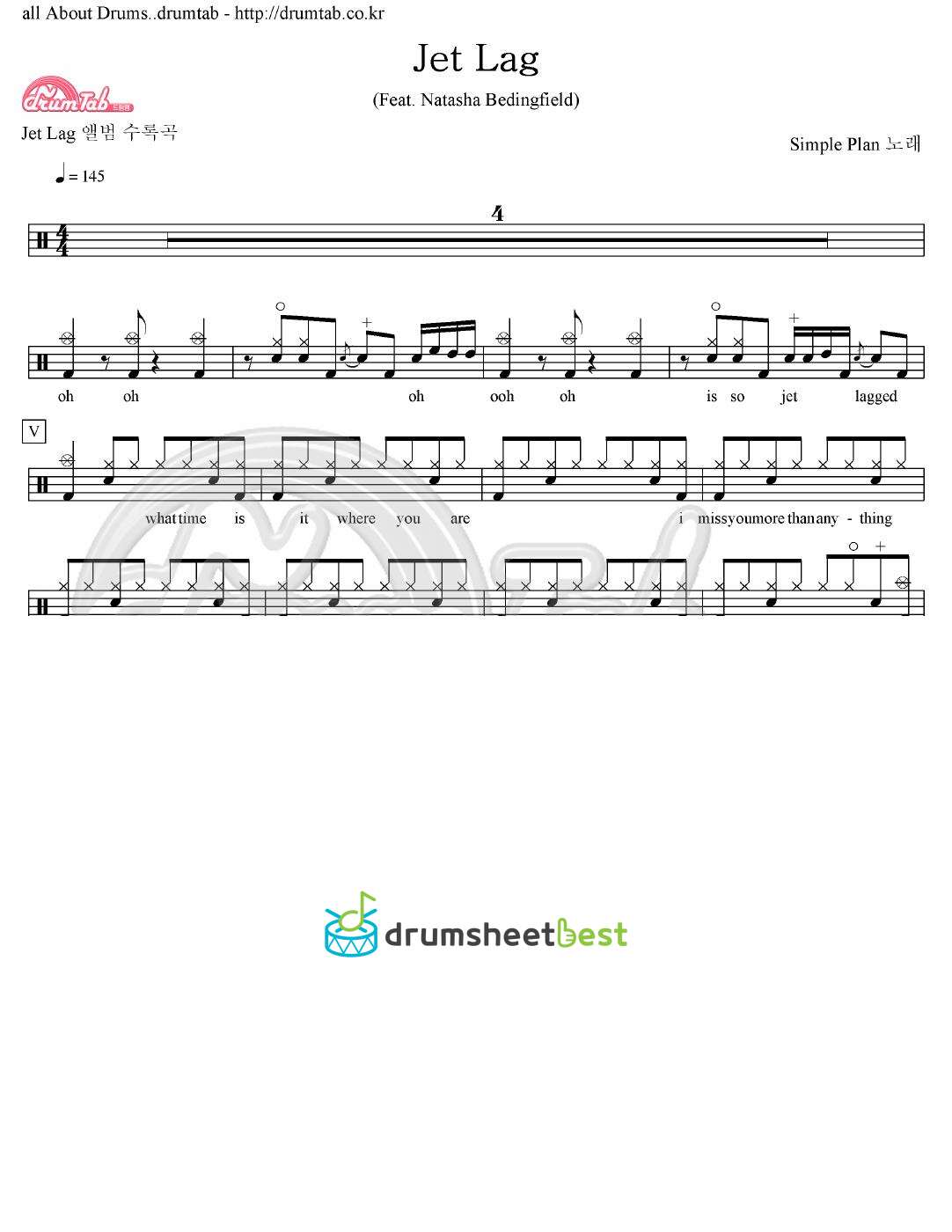 Jet Lag (Feat. Natasha Bedingfield) preview page 1