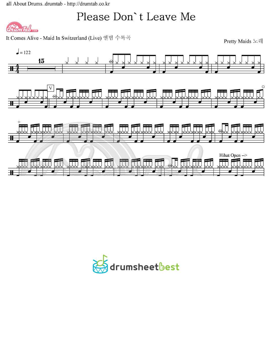 Please Don't Leave Me(Live) preview page 1