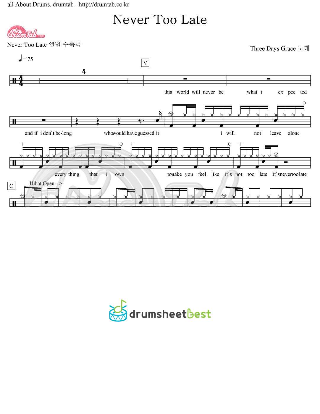 Never Too Late preview page 1