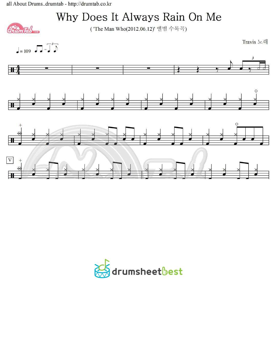 Why Does It Always Rain On Me preview page 1