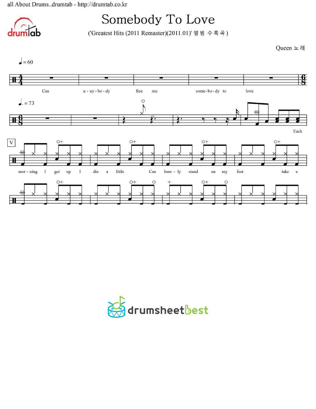 Somebody To Love preview page 1