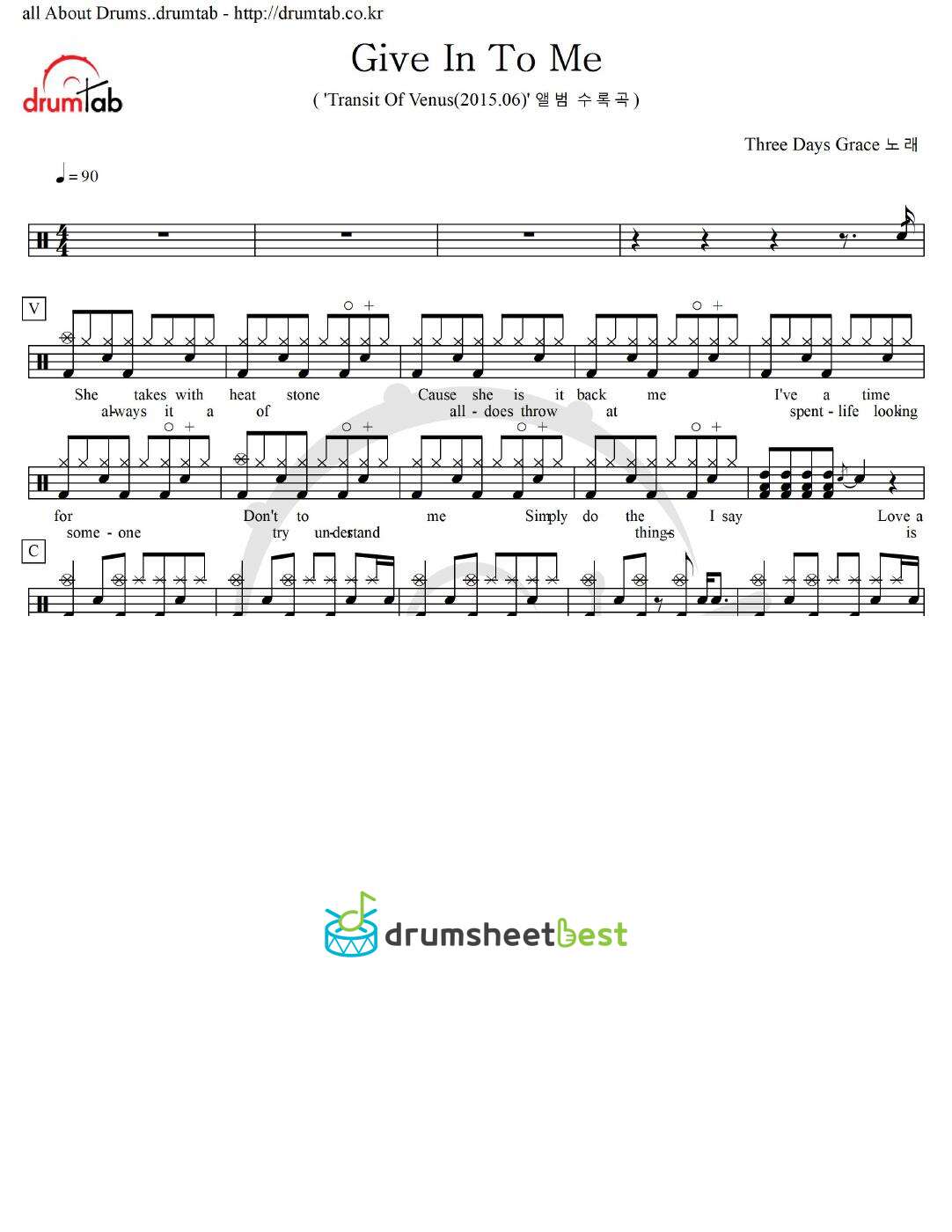 Give In To Me preview page 1