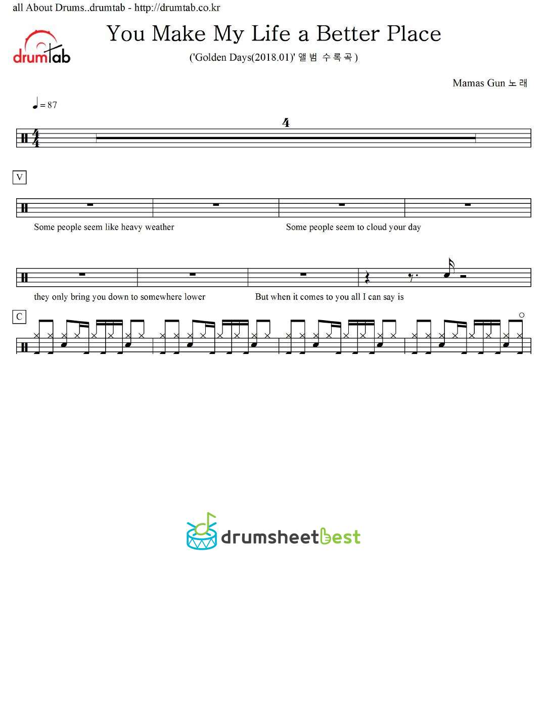 You Make My Life a Better Place preview page 1