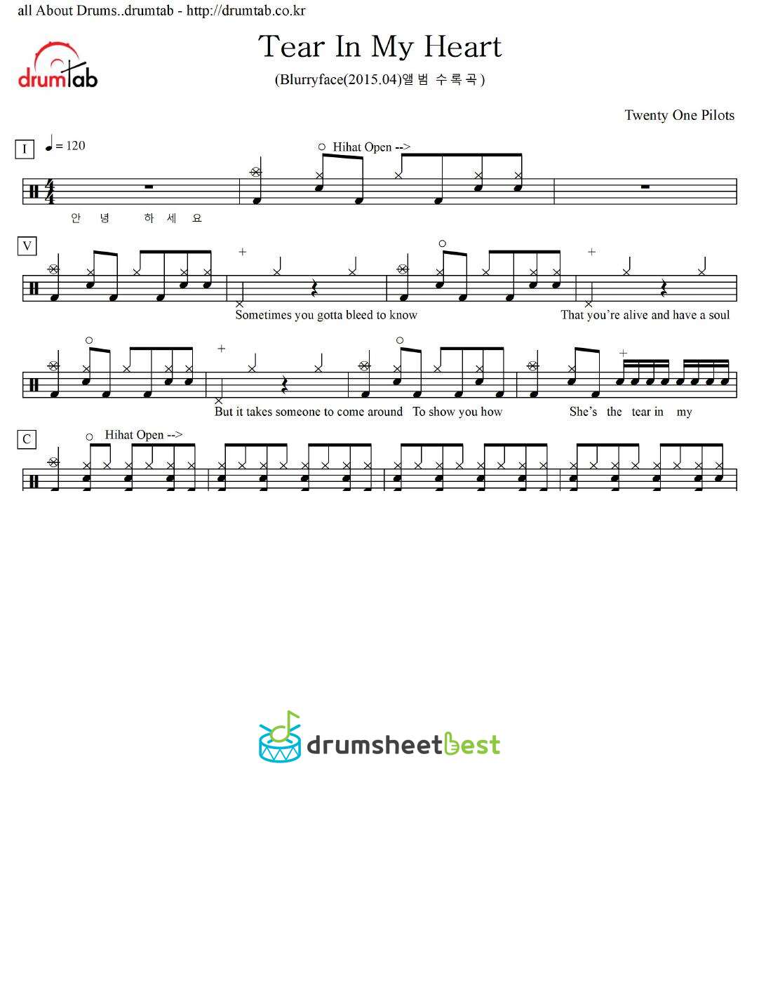 Tear In My Heart preview page 1