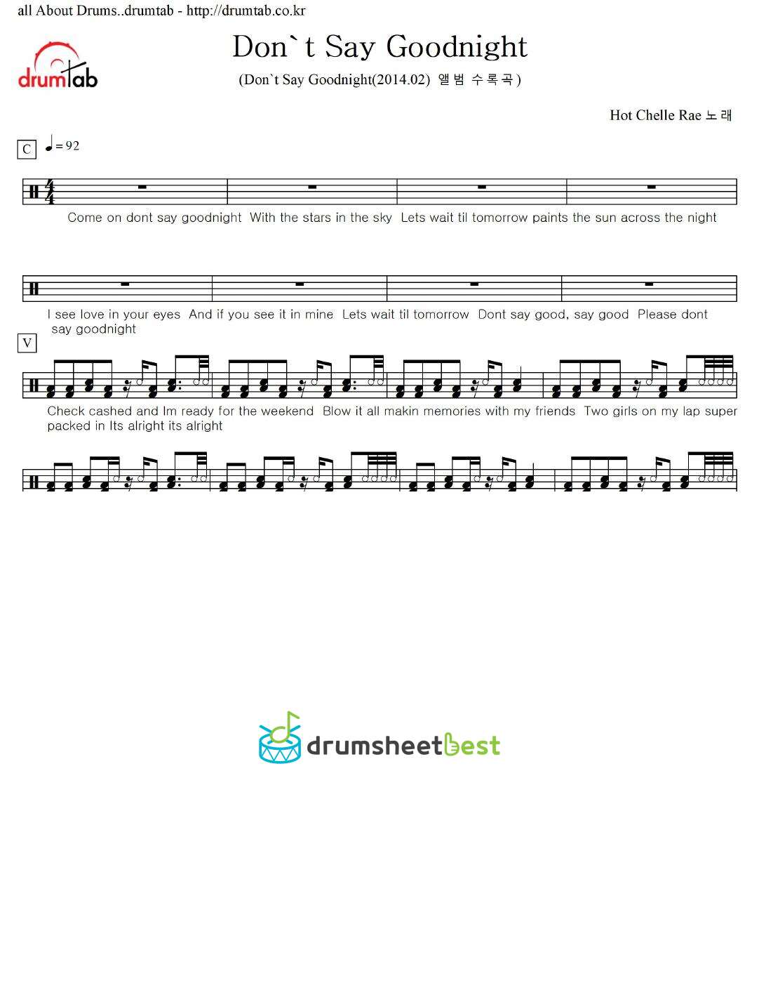 Don't Say Goodnight preview page 1