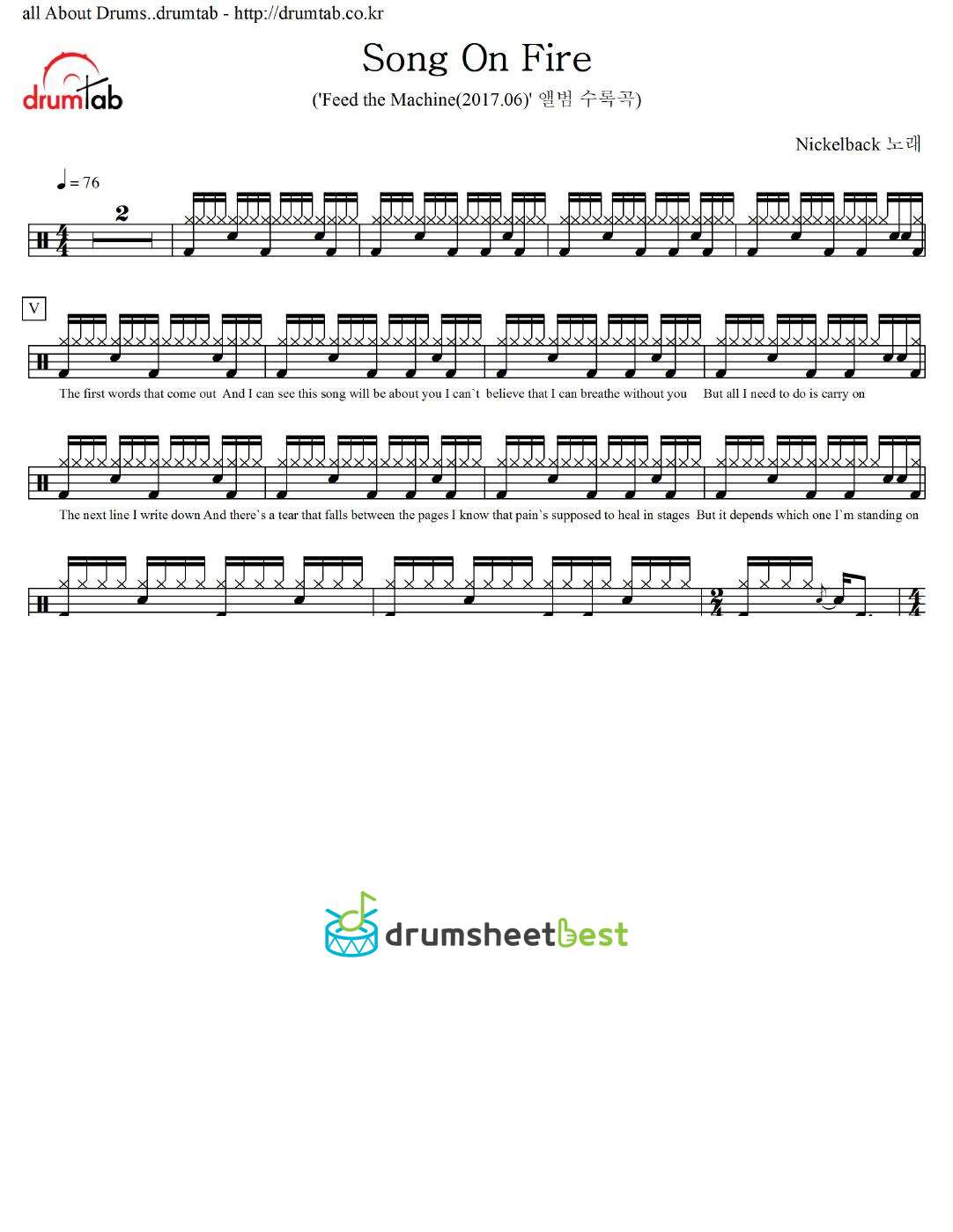 Song On Fire preview page 1