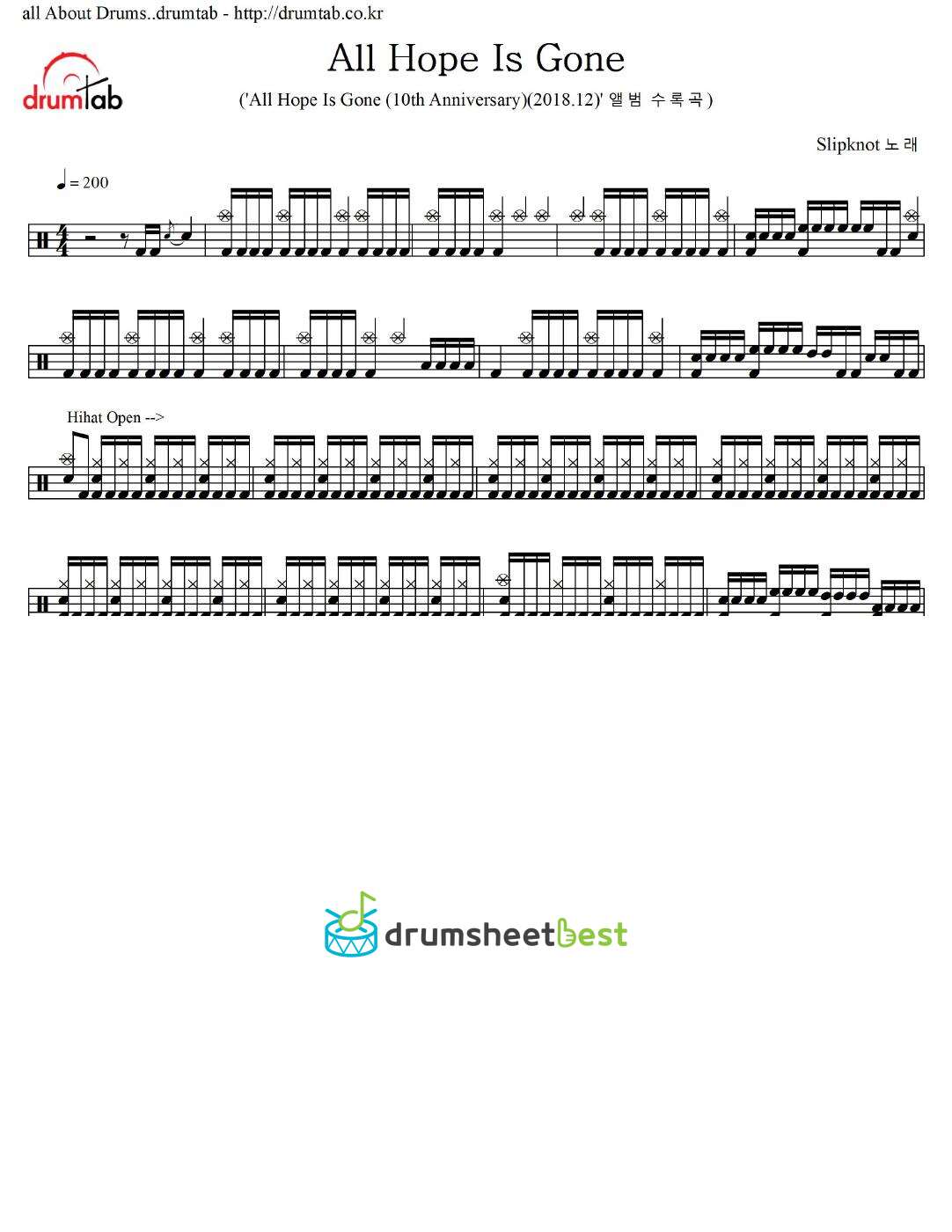 All Hope Is Gone preview page 1