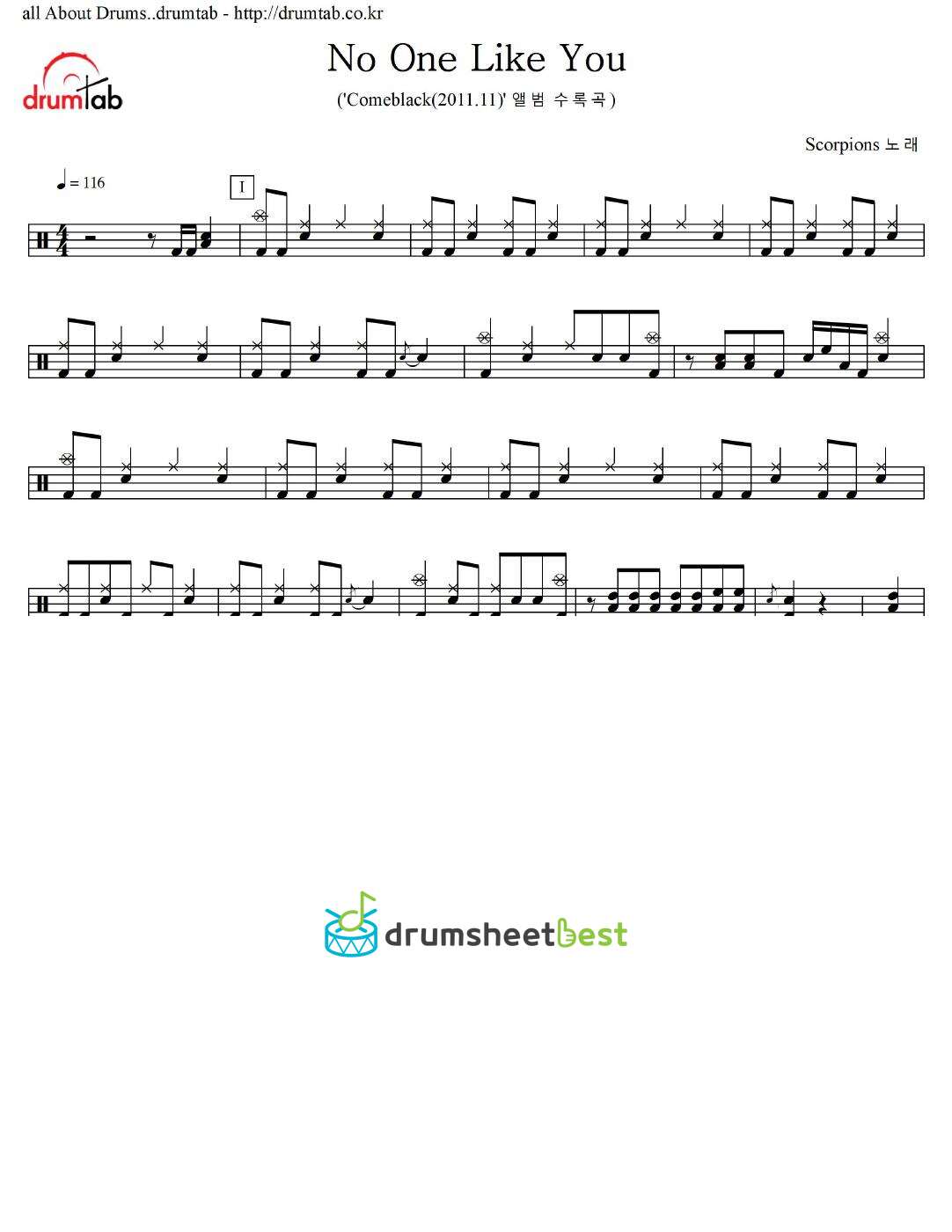 No One Like You preview page 1