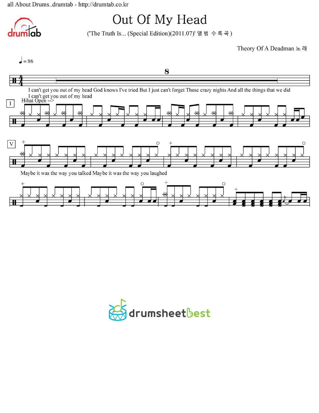 Out Of My Head preview page 1