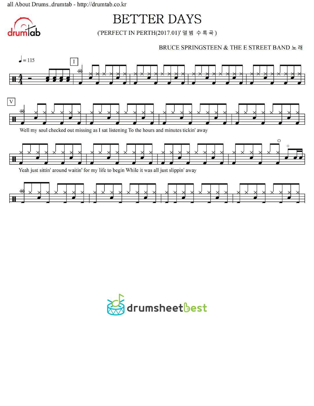 BETTER DAYS preview page 1