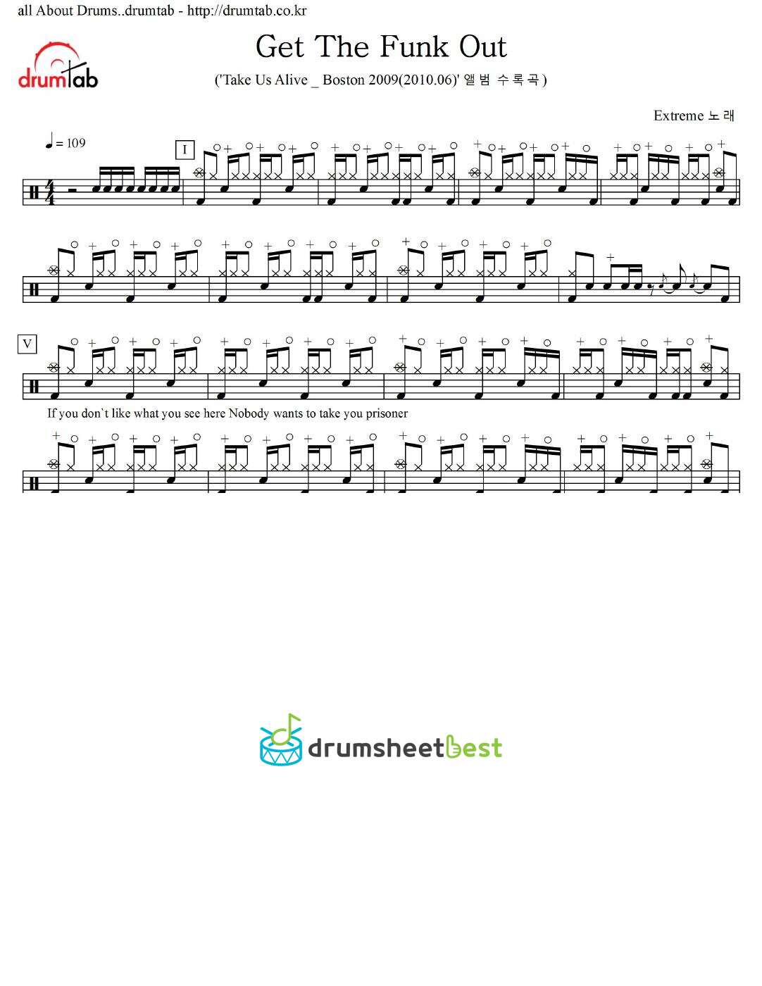 Get The Funk Out preview page 1