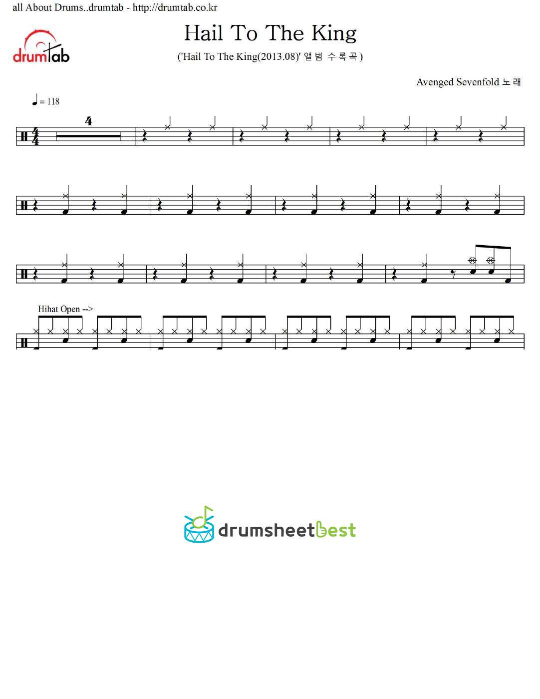 Hail To The King preview page 1