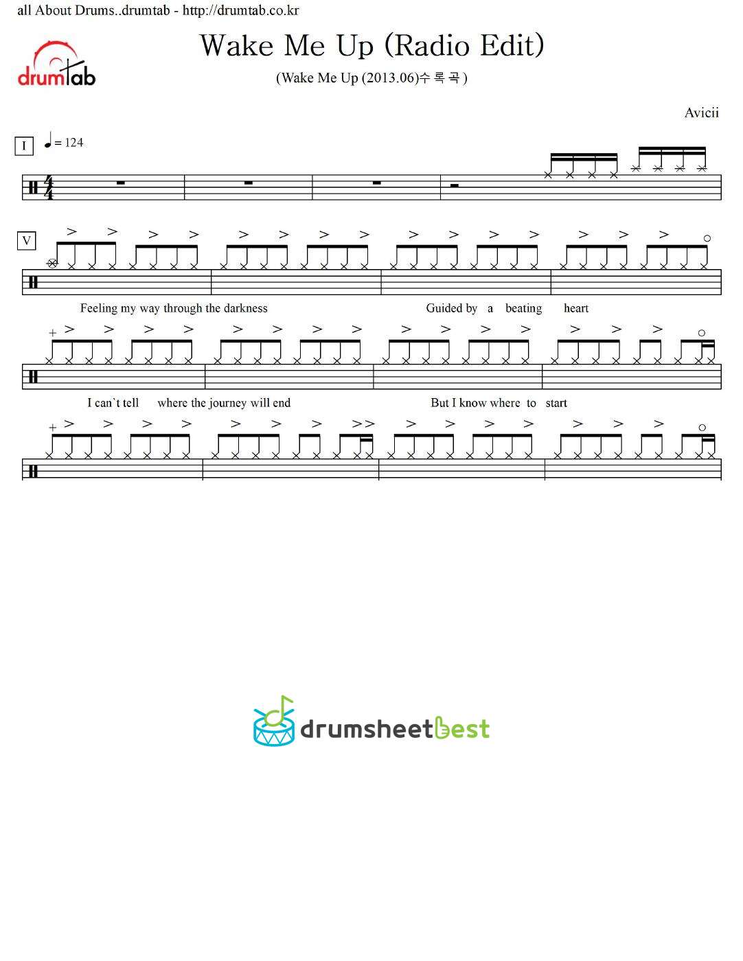 Wake Me Up (Radio Edit) preview page 1