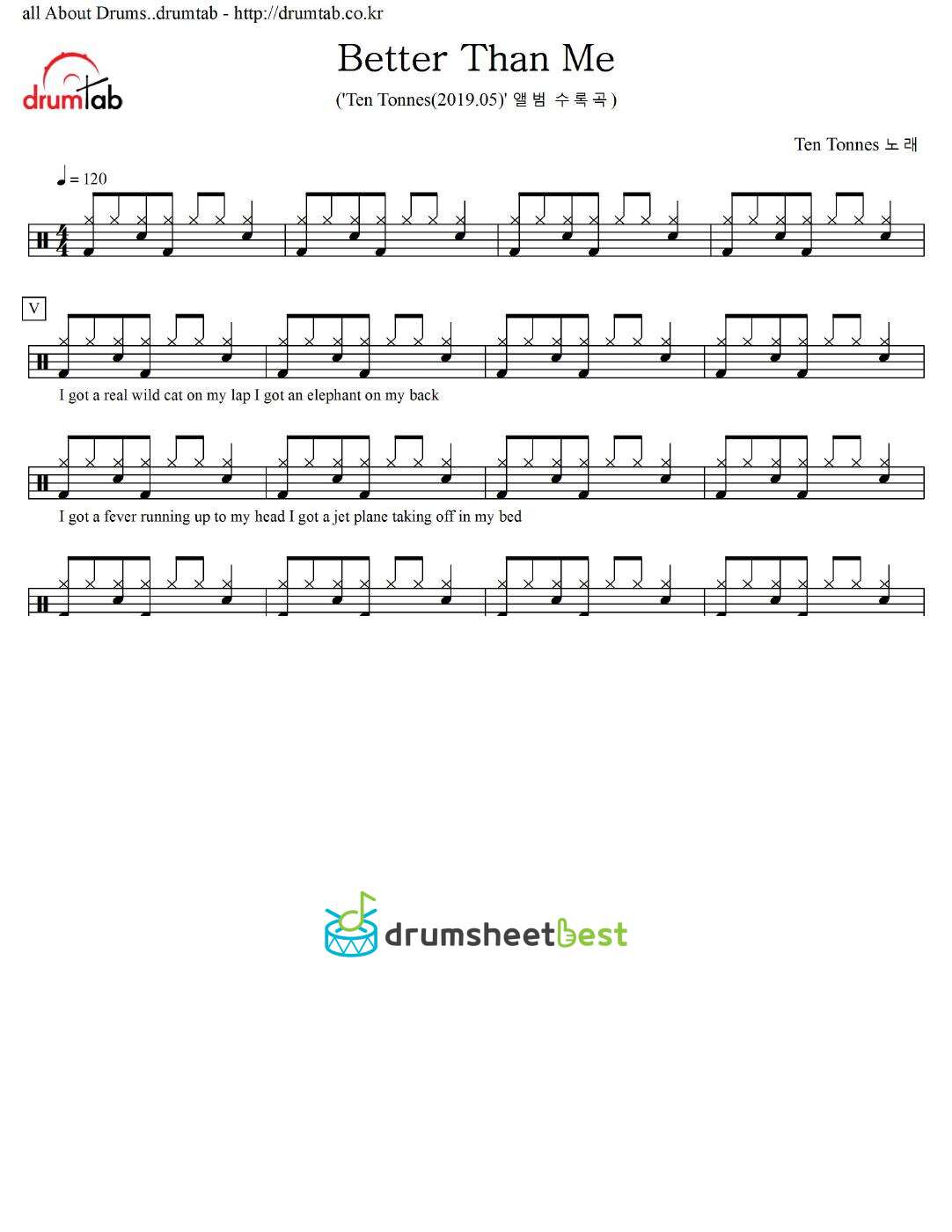 Better Than Me preview page 1