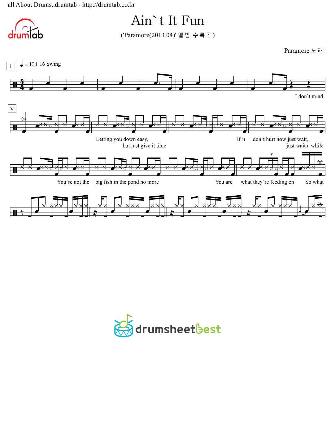 Ain't It Fun preview page 1