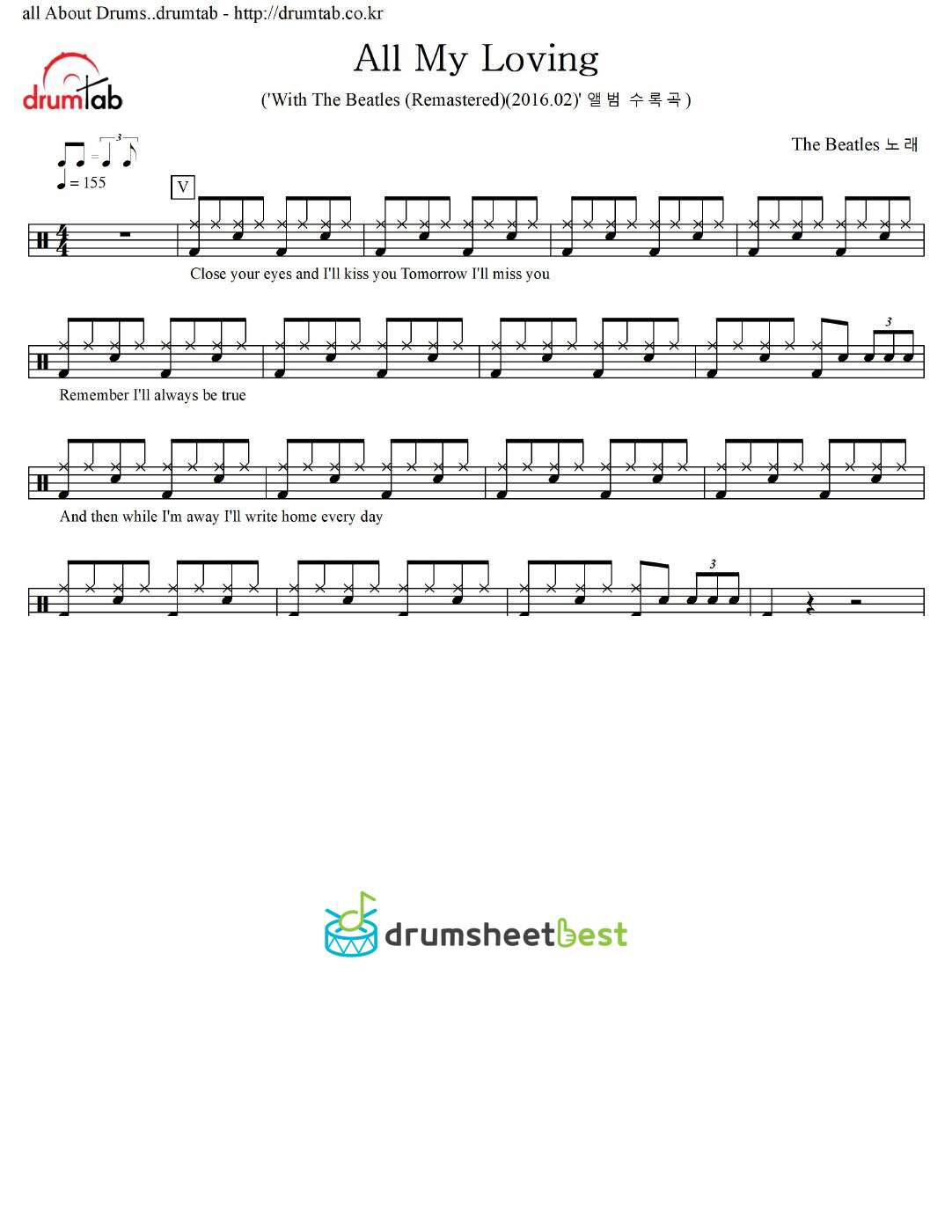 All My Loving preview page 1