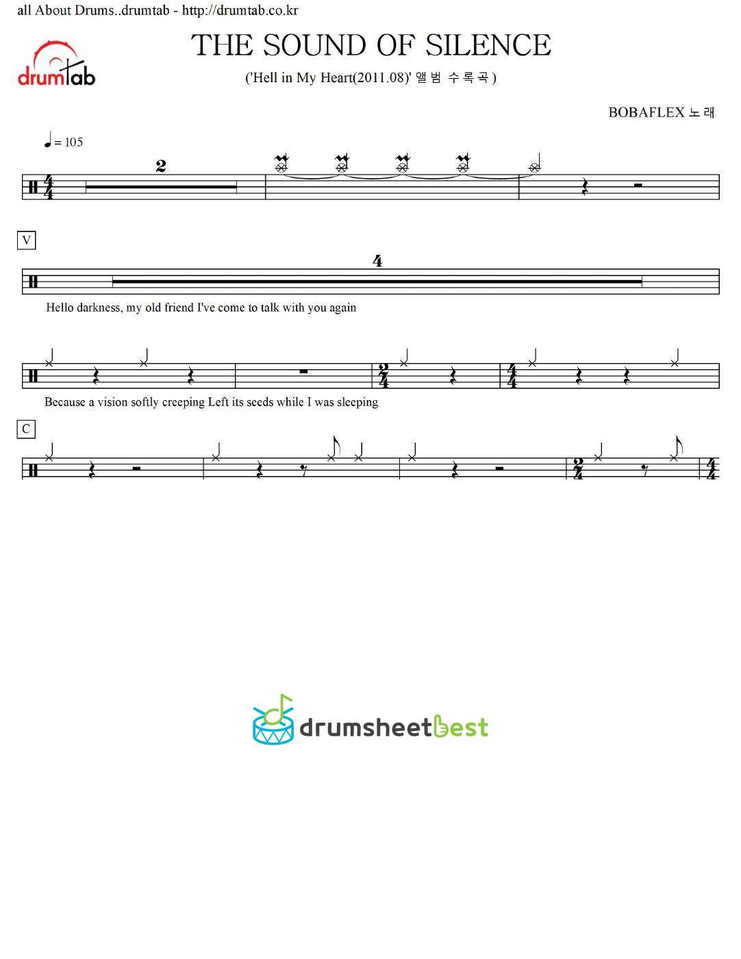 THE SOUND OF SILENCE preview page 1