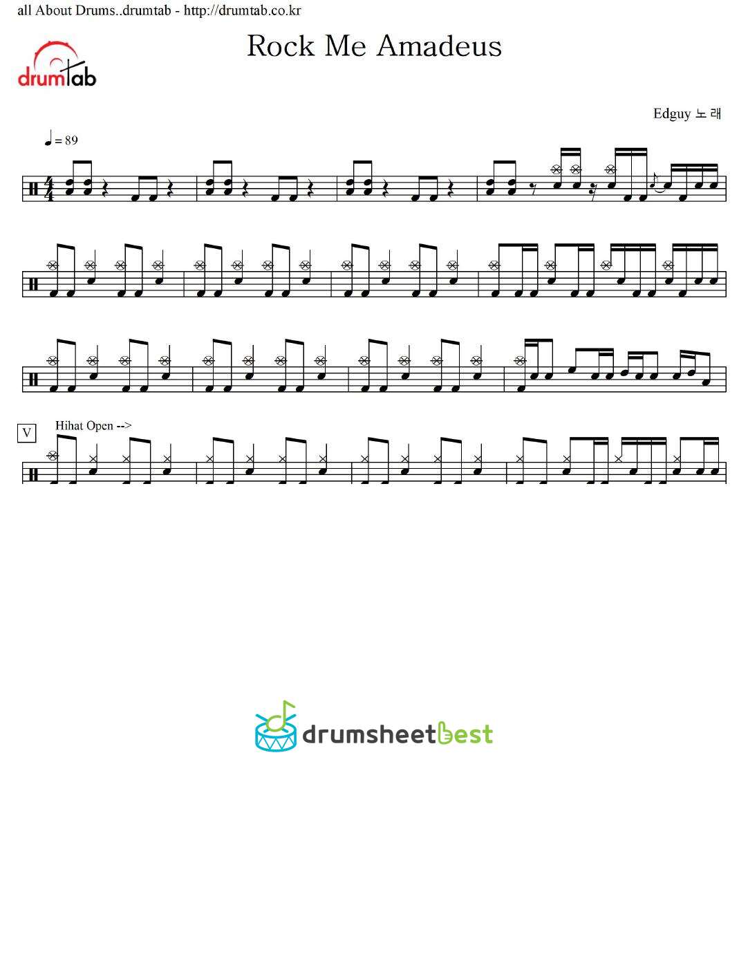 Rock Me Amadeus preview page 1